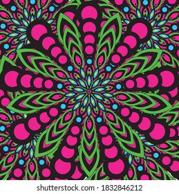 Resumen vectorial colorido fondo mandala para diseño