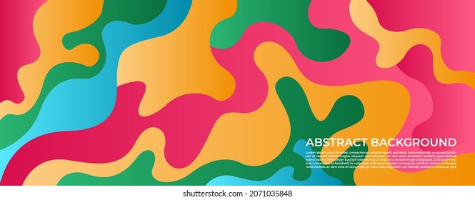 Abstract vector colorful fluid background for banner, sales promotion , business presentation and website design 