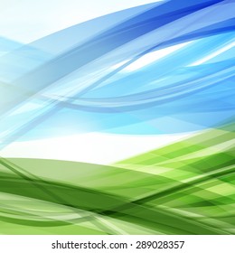 Fondo De Onda Futurista De Color Del Vector Abstracto. EPS10