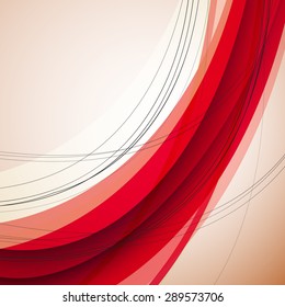Abstract Vector Colorful Futuristic Wave Background. EPS10