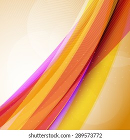 Abstract Vector Colorful Futuristic Wave Background. EPS10