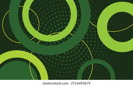Abstract vector colorful geometric background. with flat color from yellow to green. Circle rectangle position on background. with a modern concept style