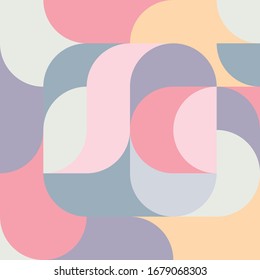Abstrakte Vektorillustration, bunter, geometrischer, harmonischer Hintergrund
