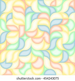 Abstract vector colorful geometric harmonic wave background in modern style for a flat pattern design booklet, folder, or for decoration and background