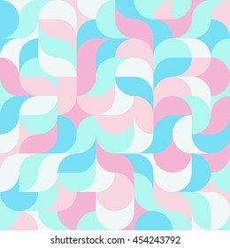 Abstract vector colorful geometric harmonic wave background in modern style for a flat pattern design booklet, folder, or for decoration and background