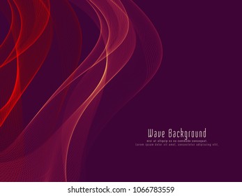 Abstract vector colorful glowing wave background