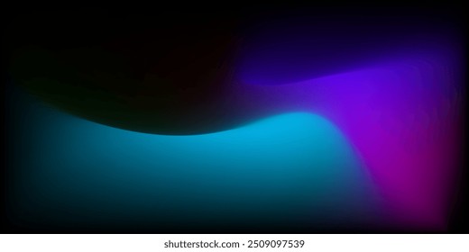 abstract vector colorful gradient background with flowing purple, blue, and teal colors blending smoothly on a dark backdrop