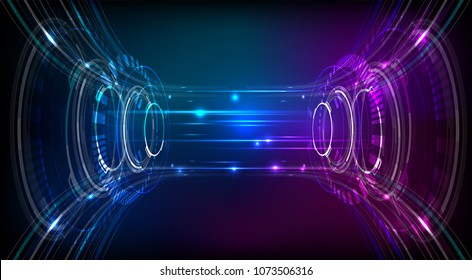 abstract vector colorful Hi-tech digital technology  background illustration
