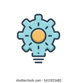 Abstract Vector Colorful Icon To Represent Being Proactive