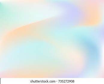 Abstract vector colorful pastel color palette with smooth curves for background