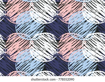 Abstract vector colorful seamless pattern with brush strokes.  Creative backgond for print, textile, wear, magazines, template, card, poster, flyer design, brochure. Pastel colors.