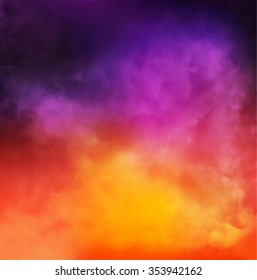 Abstract Vector Colorful Smoky Background