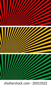 Abstract vector colorful strikes on black