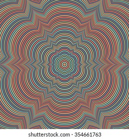 Abstract vector colorful striped background. Optical illusion