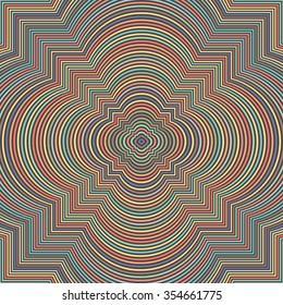 Abstract vector colorful striped background. Optical illusion