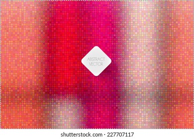abstract vector colorful swatches background with flat cardboard label