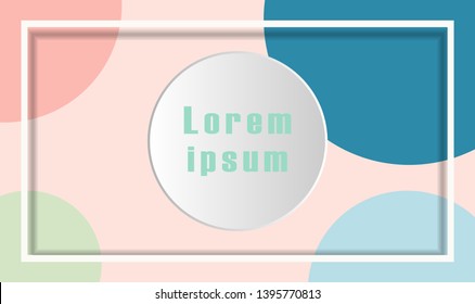 Abstract Vector colorful tone design template background