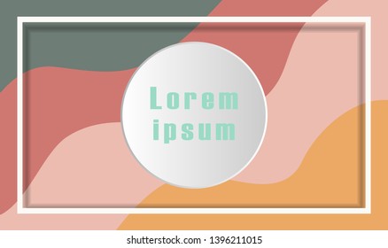 Abstract Vector colorful tone design template background