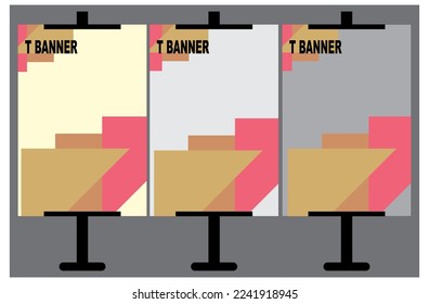 Abstrakte, vektorfarbige Dreiecke, für T-Banner oder Plakatdesign.