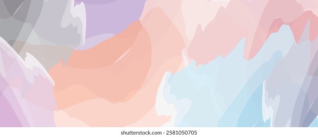 Abstract vector colorful watercolor paint background for business card or flyer template. Backgrounds for poster, banner or flyer. Brush strokes painting pastel color watercolour. Artist hand paint