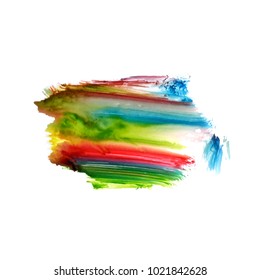 Abstract vector colorful watercolor stain elegant background