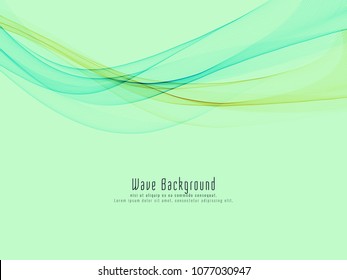 Abstract vector colorful wave background
