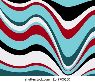 Abstract vector colorful wave background. Liquid illustration line stylish texture. Vector abstract background with a colored dynamic waves.
