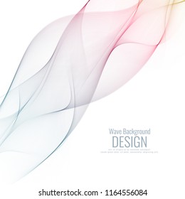 Abstract vector colorful wave background