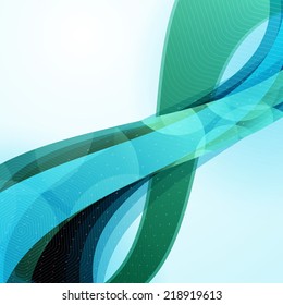 Abstract vector colorful wave background. Futuristic technology design