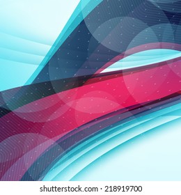Abstract vector colorful wave background. Futuristic technology design
