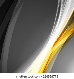 Abstract vector colorful wave background. Futuristic technology design
