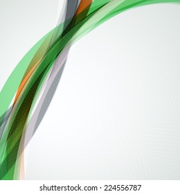 Abstract vector colorful wave background. Futuristic technology design