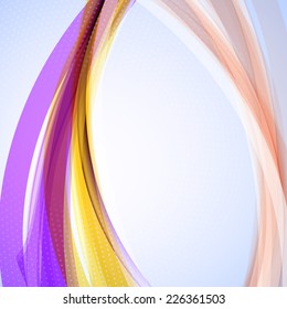 Abstract vector colorful wave background. Futuristic technology design