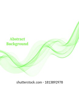 Abstract vector colorful wave lines yа white background. Modern design elements