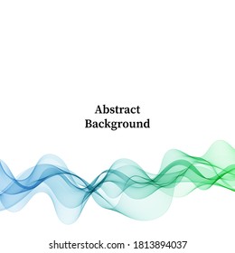 Abstract vector colorful wave lines yа white background. Modern design elements