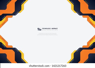 Abstract vector colors modern technology template design on white background. You can use for ad, poster, artwork, template design, presentation, ad design. illustration vector eps10