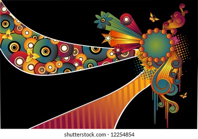 abstract vector composition