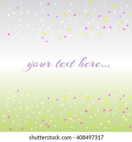 Abstract Vector Confeti Background. Template For Your Text