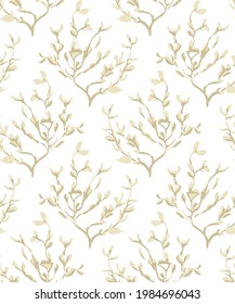 Resumen de los arrecifes de coral vectoriales diseño de patrones de superficie sin soldadura en beige brillante para impresiones de arte, tarjetas, papel, impresiones, textiles, tela,