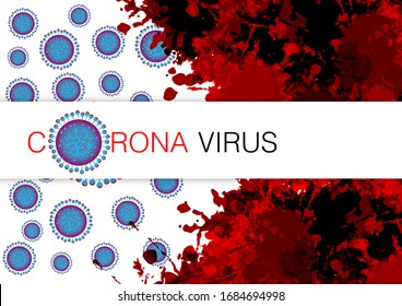 virus abstracto de la corona vectorial 2020, enfermedad del virus vectorial, métodos de prevención de infecciones por virus en segundo plano