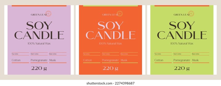 Abstract vector cosmetics printable label design template for branding packaging design