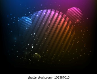 Abstract Vector Cosmic Circle Background