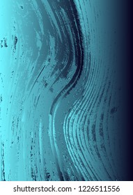 Abstract vector cosmic psychedelic blue and turquoise gradient background. Fractal shiny elements. Particle compounds.