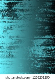 Abstract vector cosmic psychedelic blue and turquoise gradient background. Fractal shiny elements. Particle compounds.