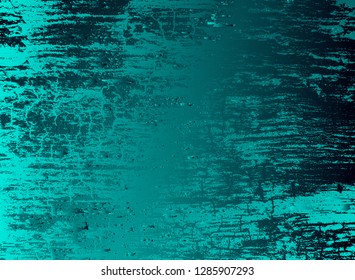 Abstract vector cosmic psychedelic blue and turquoise gradient background. Fractal shiny elements. Particle compounds.