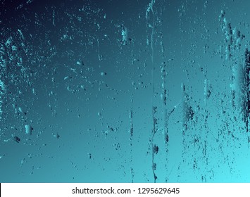 Abstract vector cosmic psychedelic blue and turquoise gradient background. Fractal shiny elements. Particle compounds.
