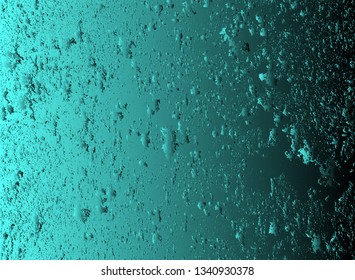 Abstract vector cosmic psychedelic blue and turquoise gradient background. Fractal shiny elements. Particle compounds.