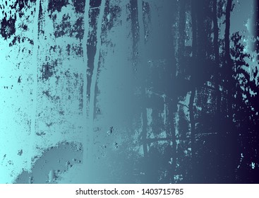 Abstract vector cosmic psychedelic blue and turquoise gradient background. Fractal shiny elements. Particle compounds.
