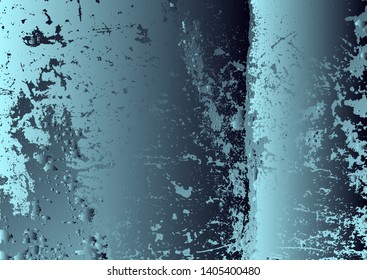 Abstract vector cosmic psychedelic blue and turquoise gradient background. Fractal shiny elements. Particle compounds.