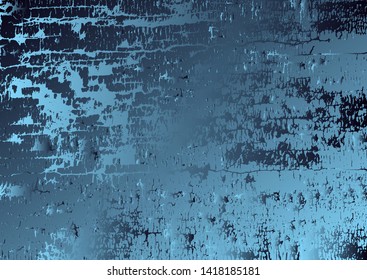 Abstract vector cosmic psychedelic blue and turquoise gradient background. Fractal shiny elements. Particle compounds.